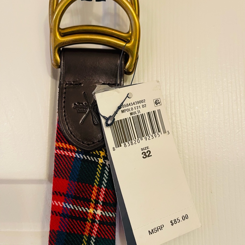 Polo Ralph Lauren Lochcarron D Ring Belts Si ze 34 32 36